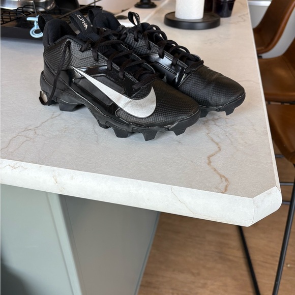 Nike Other - Nike Alpha Black and Silver Football Cleats